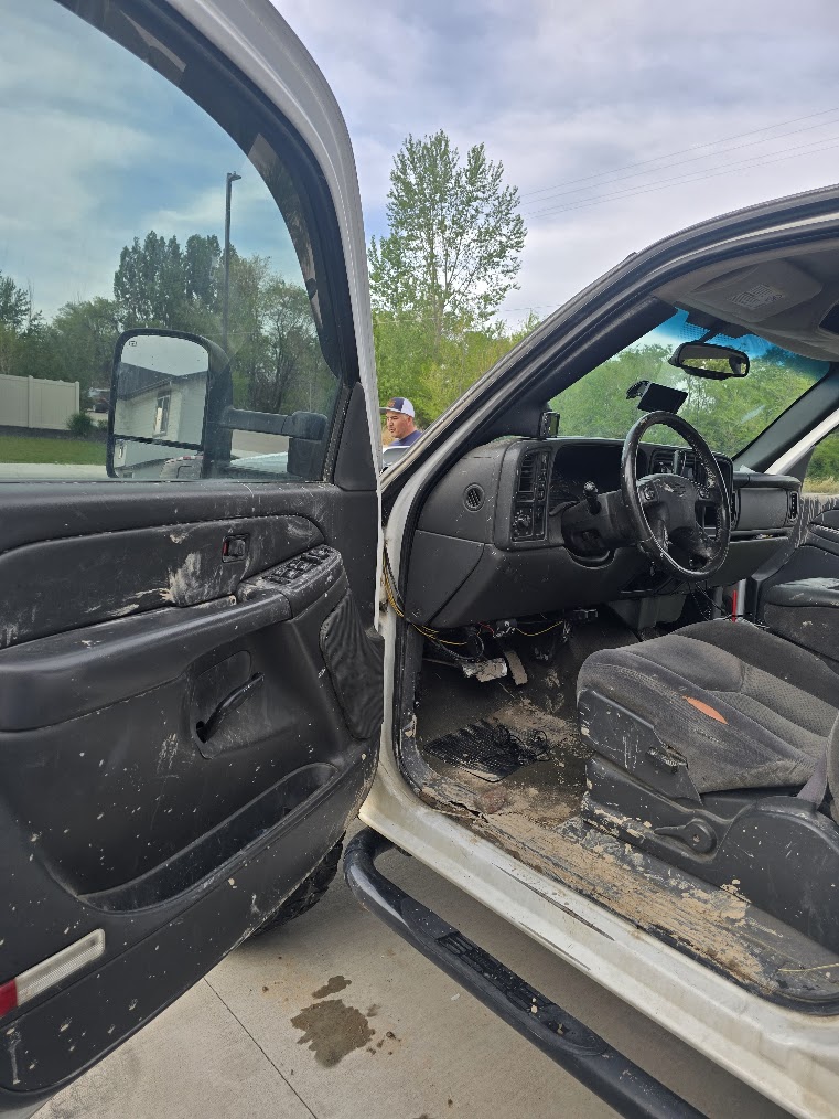 Before — driver's side interior